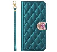 BLOTECH Portefeuille Flip Case pour Oppo A9 2020/OPPO A5 2020,Coque en Cuir Etui Flip à Rabat Clapet Glitter Paillette Amour Boucle Cover Housse Antichoc Cuir Motif en Losange PU Housse - Vert