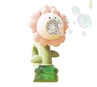 Blotte de fleurs - Générateur de bulles automatique pour les tout-petits | Machine à bulles portable avec lumières LED, jouet extérieur amusant pour