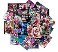 BLOUR 25 pièces Harley Quinn Autocollants Bombe Suicide Squad Autocollant pour Snowboard Livre Bagages Voiture réfrigérateur Ordinateur Portable Guitare Joker Autocollant