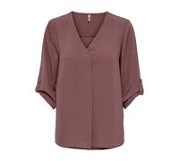 Jacqueline de Yong Haut féminin à Manches 3/4 uni, Rose/Marron, 36