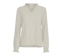 Blouse à col en V femme Pulz Jeans Lippa Beige XL