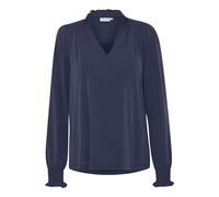 Blouse à col en V femme Pulz Jeans Lippa Bleu L
