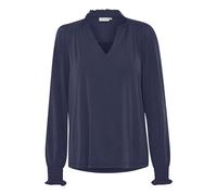 Blouse Ã col en V femme Pulz Jeans Lippa Bleu XL