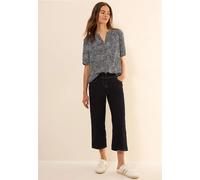 Blouse à col fendu à motifs