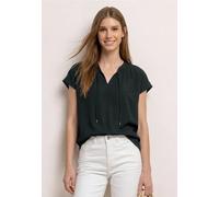 Blouse à col fendu avec détail smocké