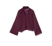 Blouse Ã col imprimÃ© femme Silbon Rouge 38