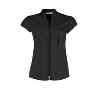 Blouse Ã col mandarin femme Kustom Kit Noir XS
