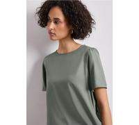 Blouse à col rond et manches courtes bouffantes