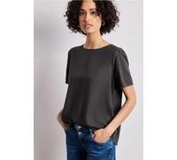 Blouse à col rond et manches courtes bouffantes