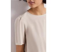 Blouse à col rond et manches courtes bouffantes
