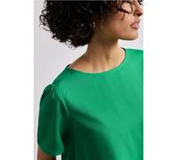 Blouse à col rond et manches courtes bouffantes