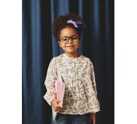 Blouse à fleurs fille écru 5A