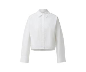 Blouse Ã la coupe dÃ©contractÃ©e ornÃ©e de plis et plus longue au dos femme s.Oliver Blanc 34