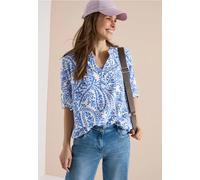 Blouse à manches 3/4 avec col fendu et paillettes