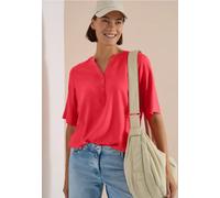 Blouse à manches courtes avec col fendu