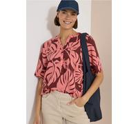 Blouse à manches courtes avec col fendu