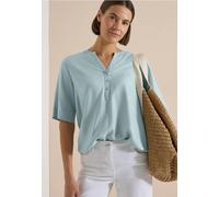 Blouse à manches courtes avec col fendu
