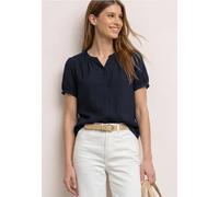 Blouse à manches courtes avec col fendu et boutons