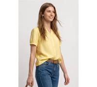 Blouse à manches courtes avec col fendu et boutons