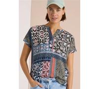 Blouse à manches courtes avec imprimé patchwork