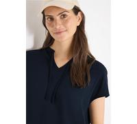 Blouse à manches courtes avec mélange de structures