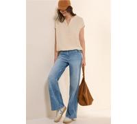 Blouse à manches courtes en couleur unie