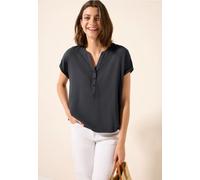 Blouse à manches courtes en couleur unie