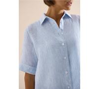 Blouse à manches courtes en pur lin