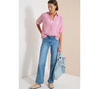 Blouse à manches courtes en pur lin