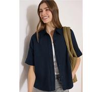 Blouse à manches courtes en pur lin