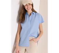 Blouse à manches courtes en qualité chambray