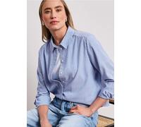 Blouse à manches longues en qualité seersucker