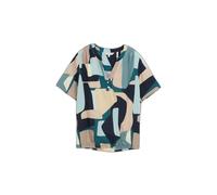 Blouse Ã motifs avec bordure Ã©lastiquÃ©e Ã l'ourlet femme Tom Tailor Multicolore 36
