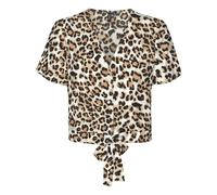 Blouse À Nouer Imprimé Léopard Femme Vero Moda