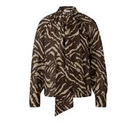 Blouse Ã nÅud imprimÃ© animalier femme COMMA Marron 38