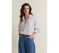 Blouse à rayures en coton - Belinda Ray - M - Beige - Femme - Etam