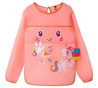 Blouse artistique imperméable - Enfant - Mixte - Manches longues - Poche peinture - Blanc