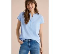 Blouse avec split neck en qualité seersucker