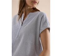 Blouse avec split neck en qualité seersucker