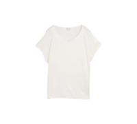 Tom Tailor Fabric Mix Short Sleeve T-shirt Blanc M Femme