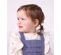 Blouse bébé en coton manches longues imprimée fleurs Petit Bateau - écru - Taille 3 mois 3M écru/multicouleur
