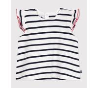Blouse bébé en coton sans manches rayée Petit Bateau - blanc - Taille 3 mois 3M blanc/bleu