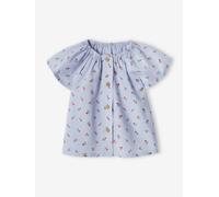 Blouse bébé manches papillon bleu pâle 3M(60CM)