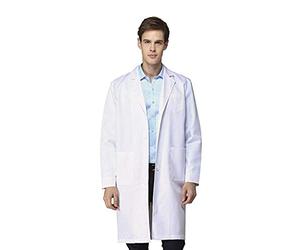 Blouse Blanche Chimie Lycee Coton laboratoire Blouse Medicale blanc manches longues Blouse medicale femme/homme Femme Blouse de Laboratoire Blanc Vêtements de Travail amélioration Uniformes Nouvelle