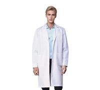 Blouse Blanche Chimie Lycee Coton laboratoire Blouse Medicale blanc manches longues femme/homme Veste medicale Blouses Estheticienne Professionnelle