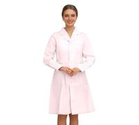 Blouse blanche de laboratoire en coton mixte, Tenue de TP pour lycéen lycéenne, Veste de protection pour cours de chimie physique biologie