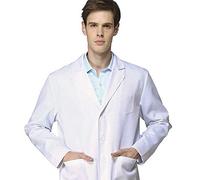 Blouse Blanche Medical Homme Blouse Blanche Chimie Lycee Blouses De Laboratoire Longue Blouses Infirmiere Professionnelle De Travail Bouton Confortable Avec Poche Pour Étudiant Médecin Infirmière