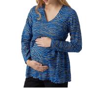 Blouse Bleu/Noir Femme Mamalicious Costa L