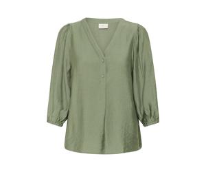 Blouse boutonnÃ©e femme KAFFE Kalui Vert 42