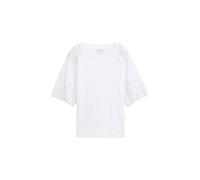 Blouse broderies florales femme Tom Tailor Blanc 2XL